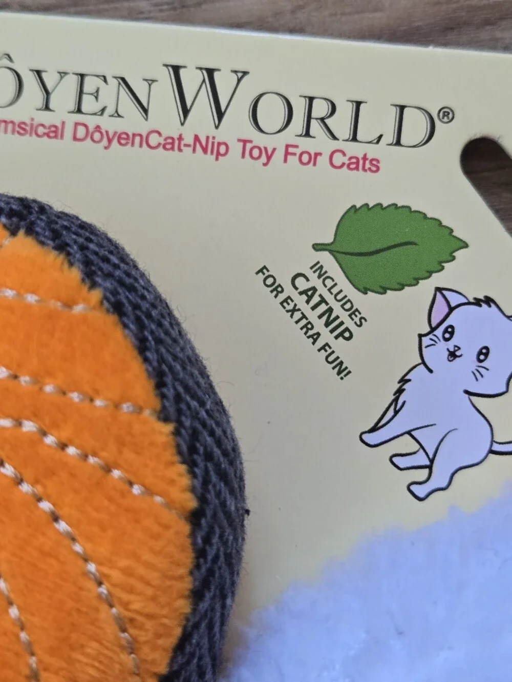 DoyenWorld Plush Cat Toy Orange Shrimp Sushi Set- 2 Pack